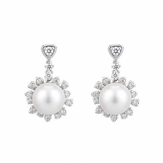 Pendientes Cianfrone Gioielli Mujer in Plata Perla BROC.B 89 OR - BROC.B 89 OR